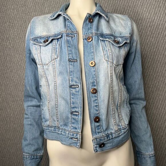Classic Jean Jacket‎ Womens Small Medium Wash - Picture 1 of 8